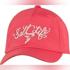 Salt Life Youth Salty Mermaid Velcro Strap Hat Flamingo NWT
